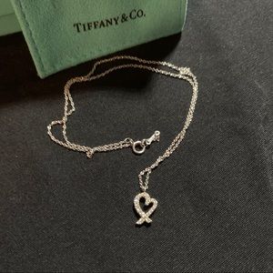 Tiffany Loving Heart Pendant with Diamonds